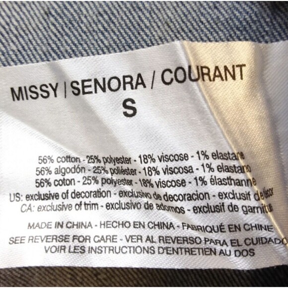 Vintage America Blue Embroidered Long Sleeve Button Up Jean Jacket S - Picture 10 of 12